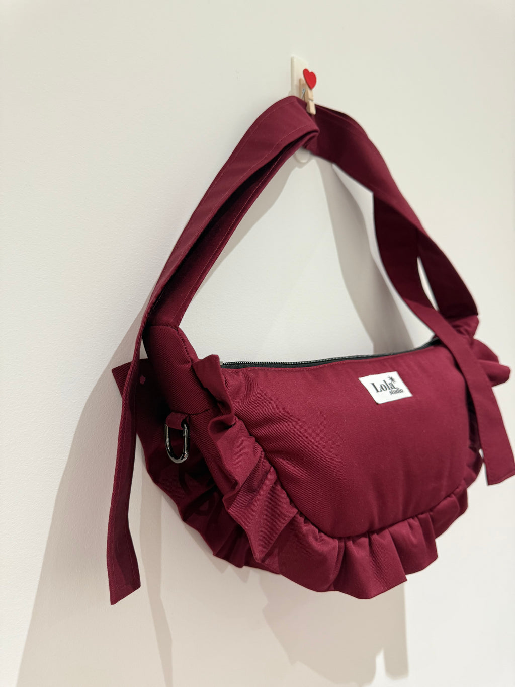 Midi Burgundy Mimi Bag