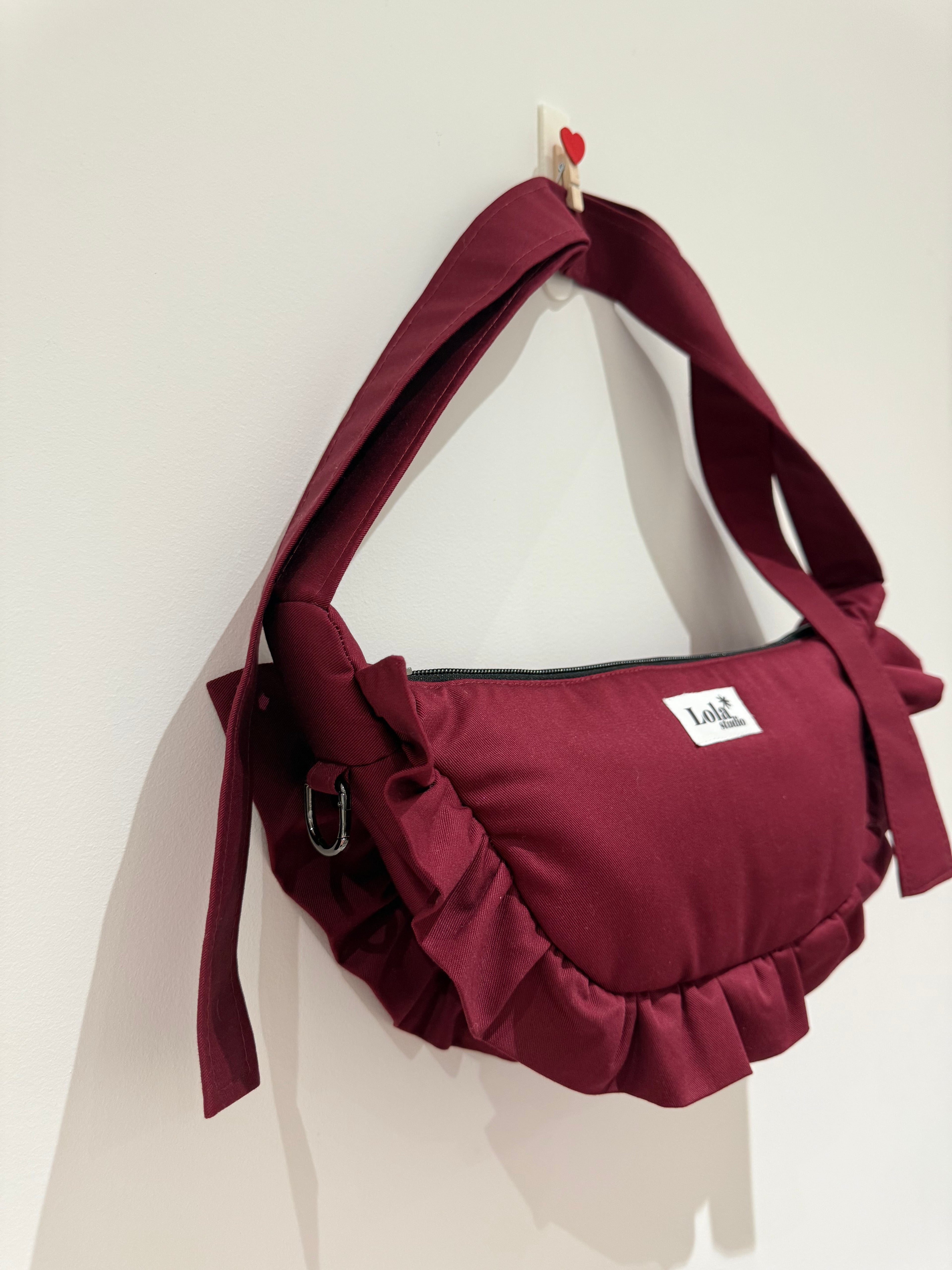 Midi Burgundy Mimi Bag