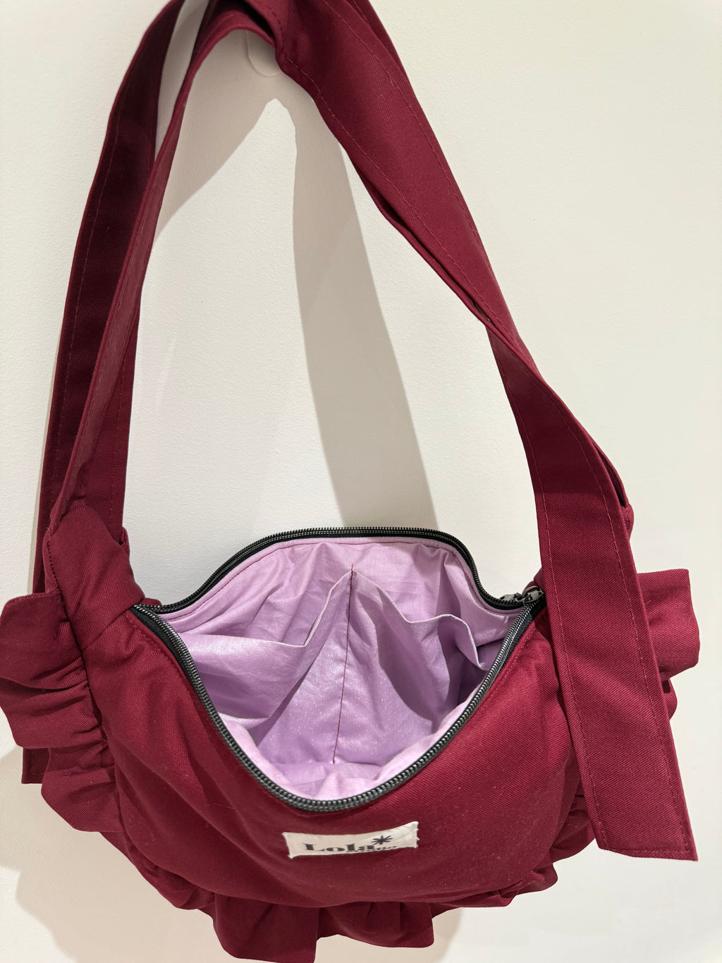 Midi Burgundy Mimi Bag